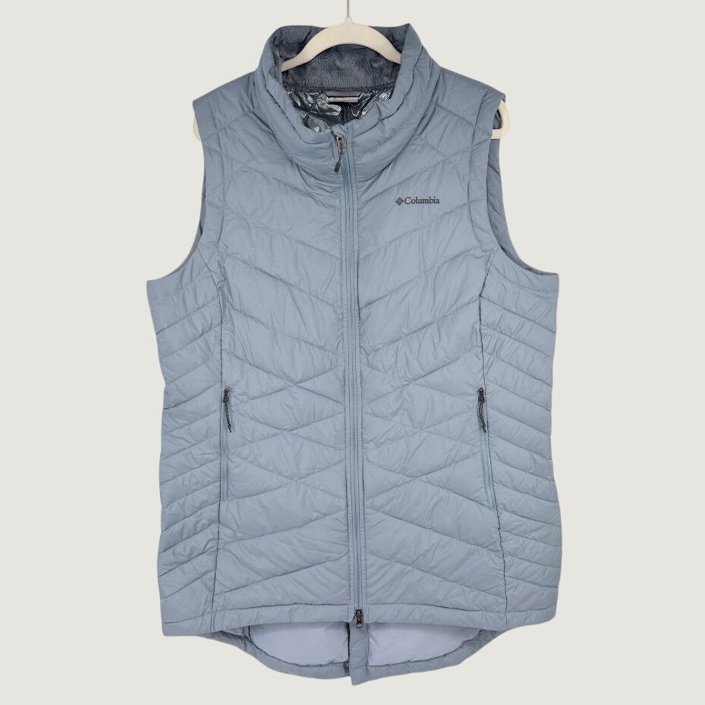 Columbia Women's Light Blue Quilted Packable Vest